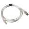 Lanberg Druckerkabel USB A Stecker auf USB B Stecker Ferrit 1,8 m transparent CA-USBA-12CC-0018-TR