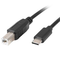 Cavo USB Lanberg USB C 2.0 maschio a USB B 2.0 maschio Ferrite 3 m nero CA-USBA-14CC-0030-BK