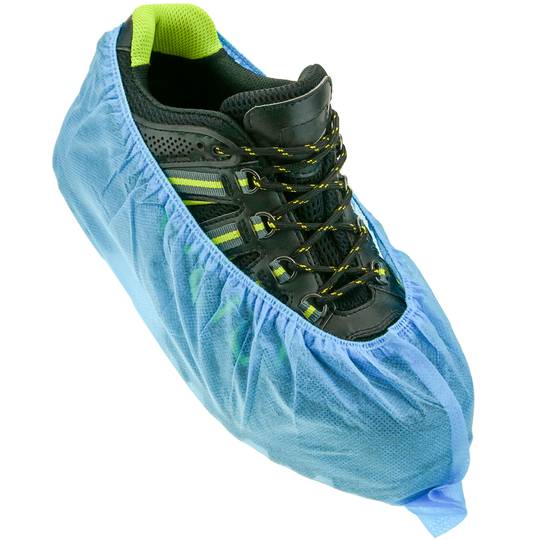 Wegwerp overschoenen voor bescherming. Set van 100 textielhoezen