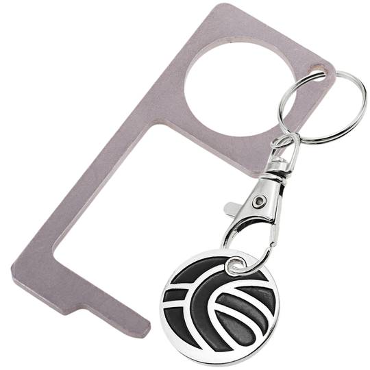 Llave de contacto y apertura de puertas anti virus y microbios.