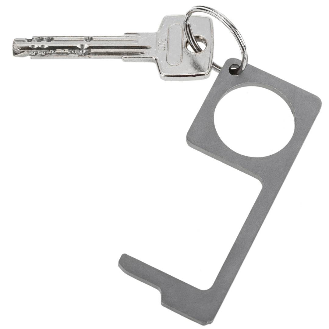 Llave de contacto y apertura de puertas anti virus y microbios.