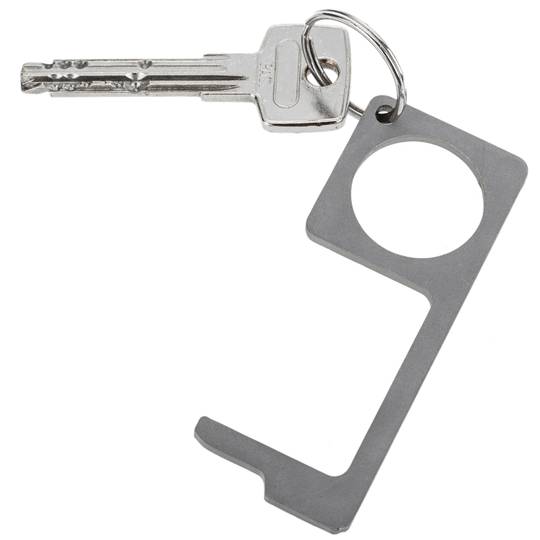 Llave de contacto y apertura de puertas anti virus y microbios.