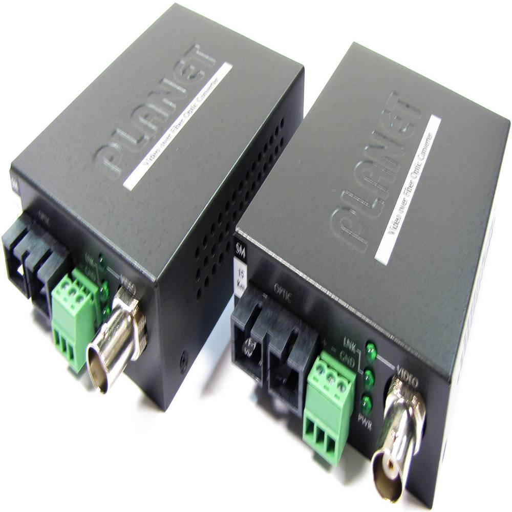 Video via single mode SC glasvezelkabel op 15 km (VF-102S15-KIT)