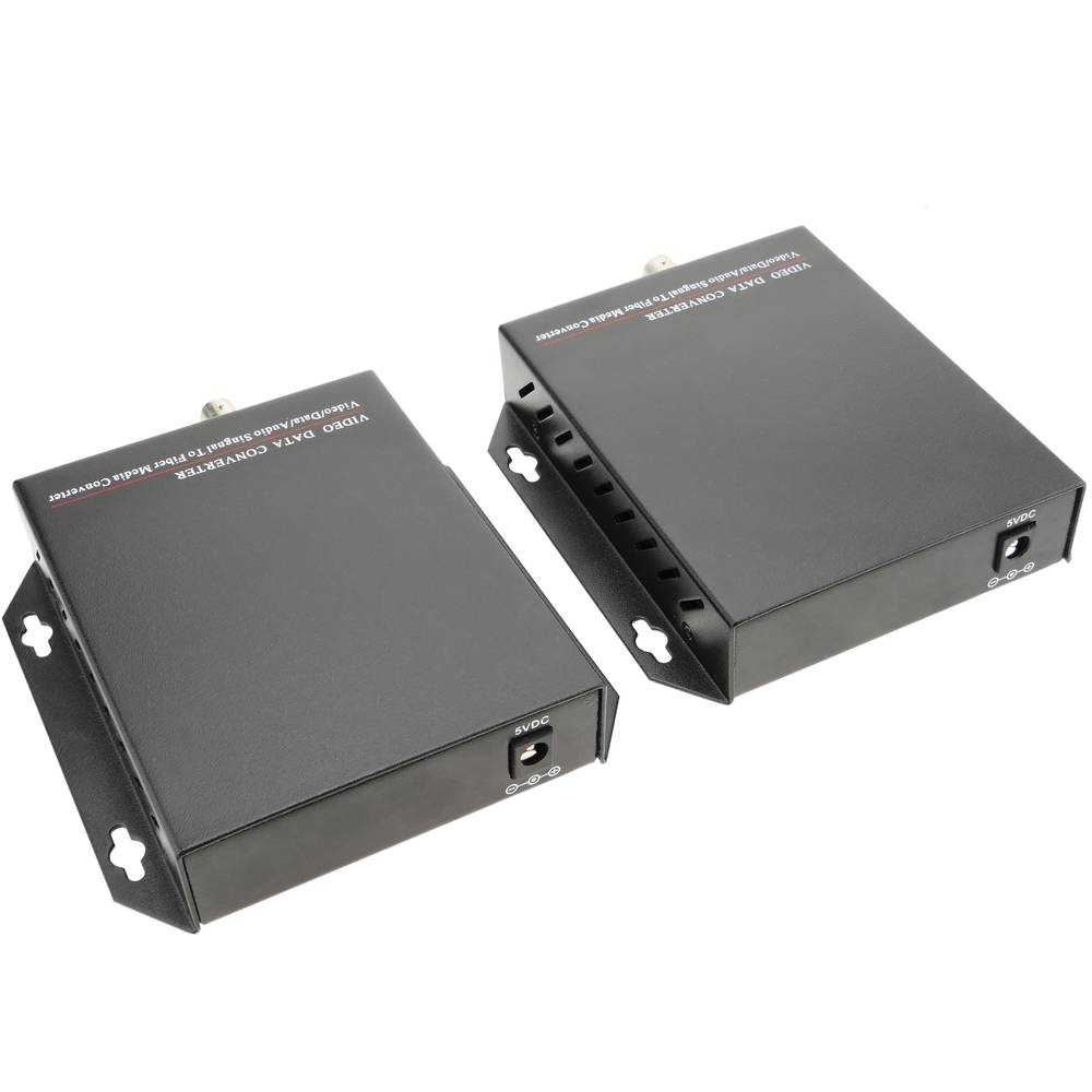 Video da fibra ottica monomodale 20 km di RS232 RS485 1V 2V