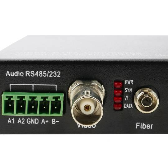 Video da fibra ottica monomodale 20 km di RS232 RS485 1V 2V