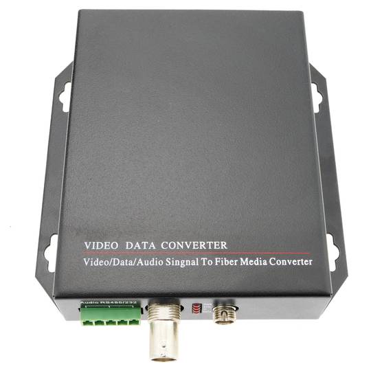 Video da fibra ottica monomodale 20 km di RS232 RS485 1V 2V