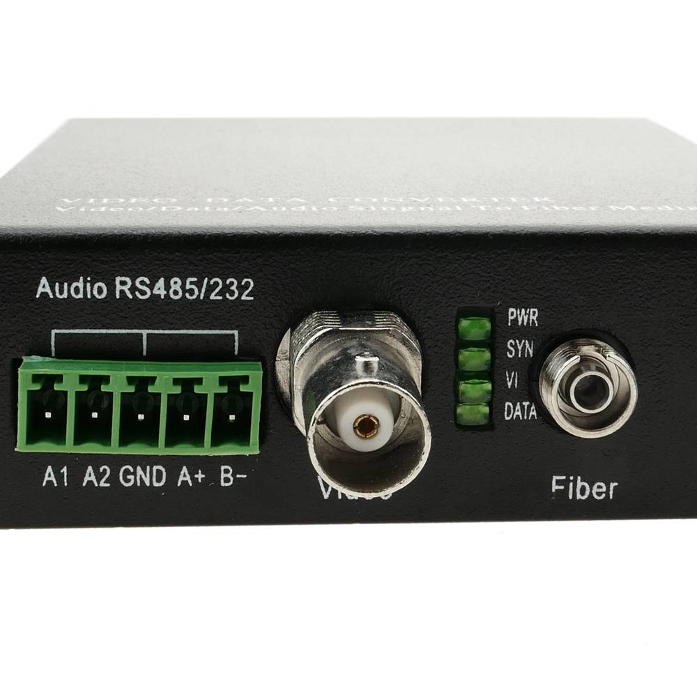 Video da fibra ottica monomodale 20 km di RS232 RS485 1V 2V