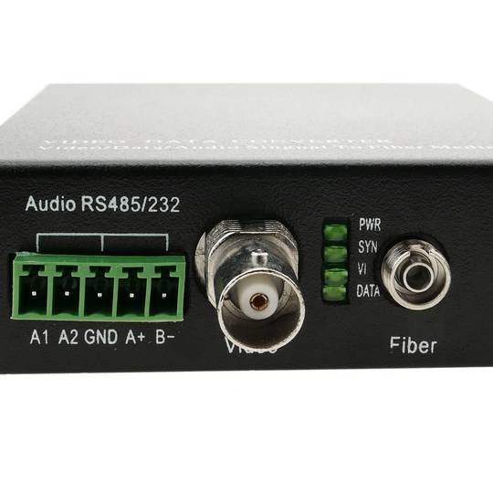 Video da fibra ottica monomodale 20 km di RS232 RS485 1V 2V