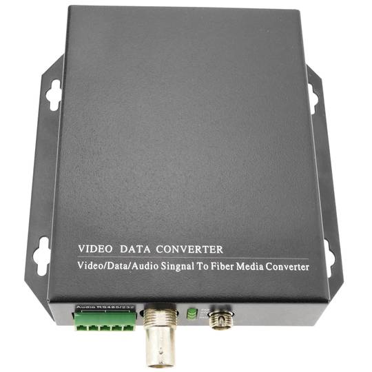 Video da fibra ottica monomodale 20 km di RS232 RS485 1V 2V