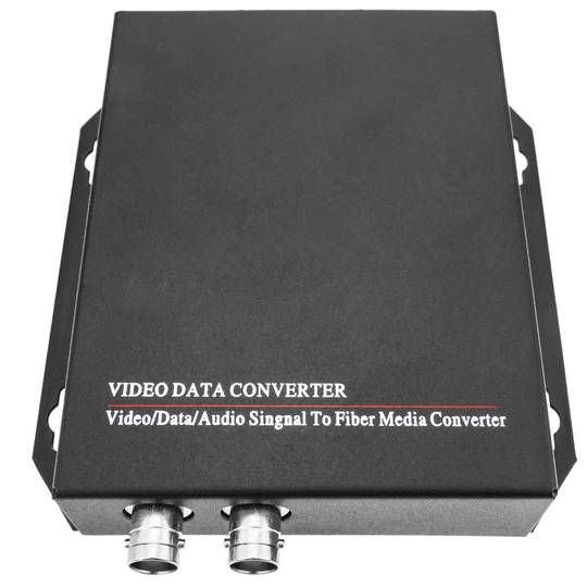 Vídeo a través de fibra óptica monomodo 20Km 2V RS485 RS232
