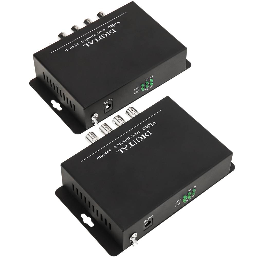 Vídeo sobre fibra óptica monomodo 20 km 4V RS485