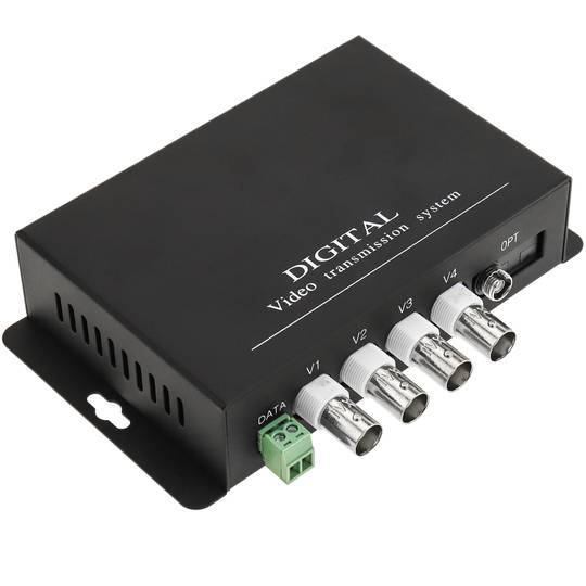 Vídeo sobre fibra óptica monomodo 20 km 4V RS485
