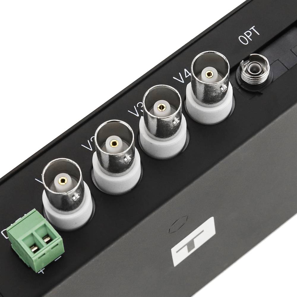 Vídeo sobre fibra óptica monomodo 20 km 4V RS485