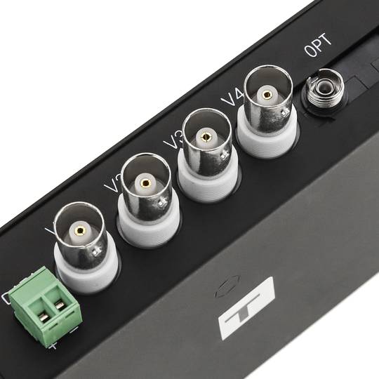 Vídeo sobre fibra óptica monomodo 20 km 4V RS485