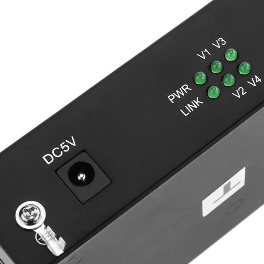 Vídeo sobre fibra óptica monomodo 20 km 4V RS485
