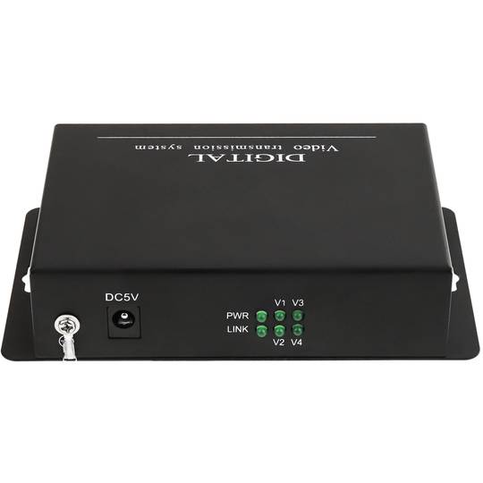 Vídeo sobre fibra óptica monomodo 20 km 4V RS485