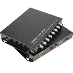 Vídeo a través de fibra óptica monomodo 20Km 8V RS485