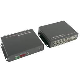 Vídeo a través de fibra óptica monomodo 20Km 16V RS232 RS485