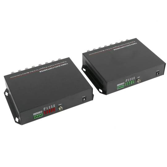Video over fiber optic singlemode 20Km 16V RS232 RS485