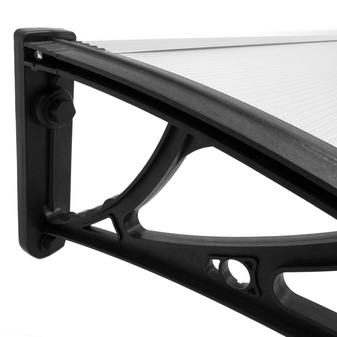 Canopy awning for door and window 80x60cm Patio cover shelter black