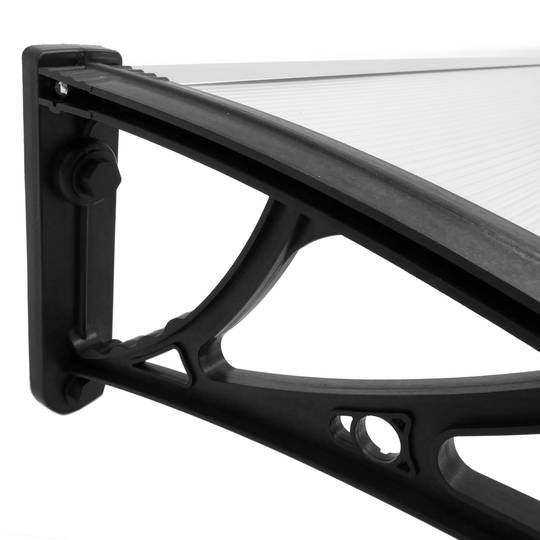 Canopy awning for door and window 80x60cm Patio cover shelter black