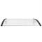Auvent de porte et fenêtres 120x80cm Marquise solaire abri banne entrée protection noir