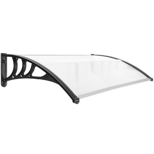 Protection canopy 150x80cm Canopy for doors and windows black - Cablematic