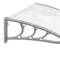 Telhado do proteção 100x80cm Marquesinha para portas e janelas cinza