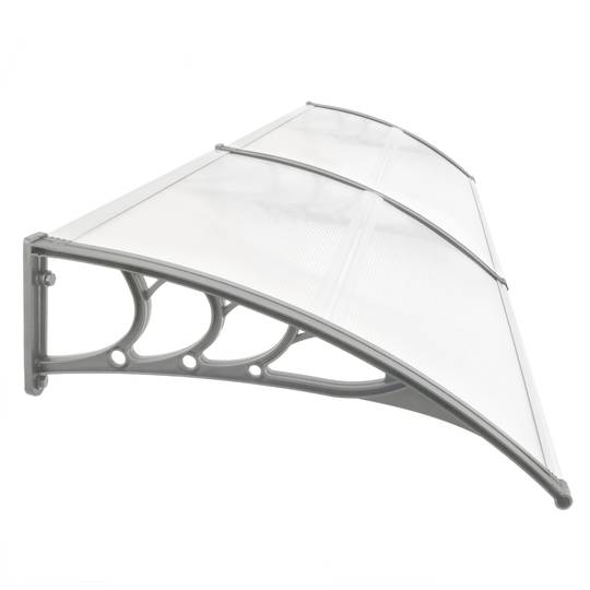 Teulada de protecció 200x80cm Marquesina per a portes i finestres gris