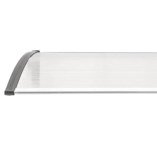 Beschermkap 240x80cm Veranda voor deuren en ramen grijs