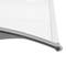Auvent de porte et fenêtres 200x90cm Marquise solaire abri banne entrée protection gris