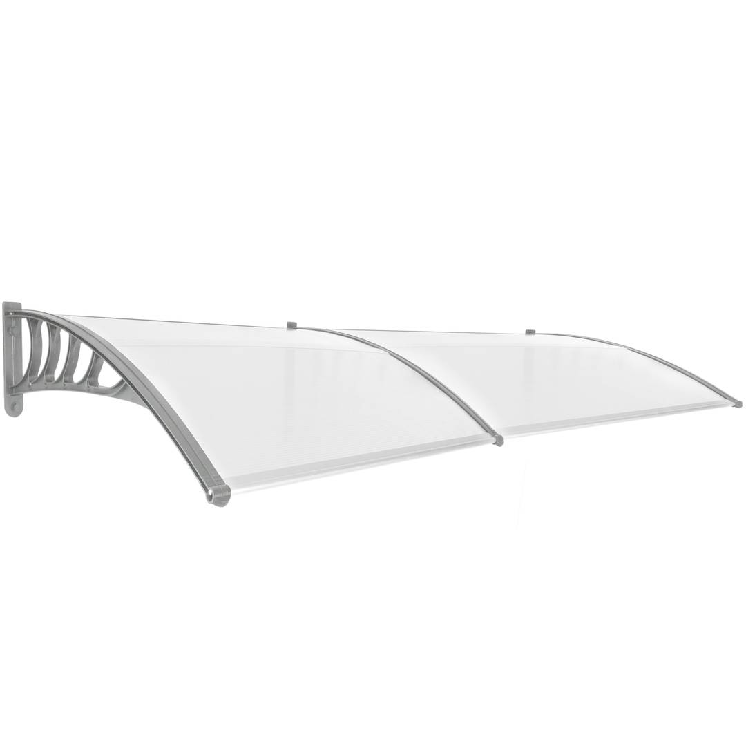 Telhado do proteção 240x90cm Marquesinha para portas e janelas cinza