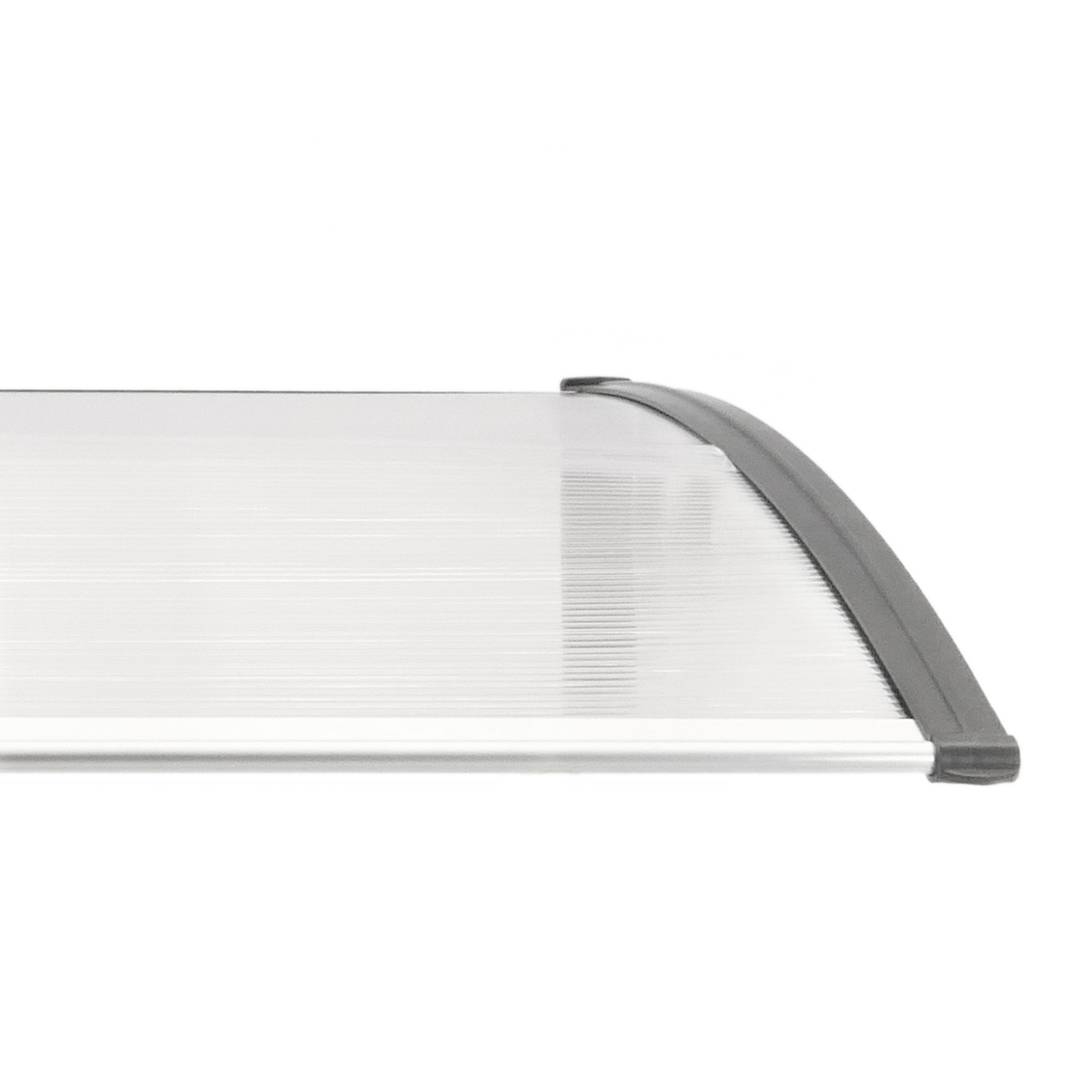 Telhado do proteção 240x90cm Marquesinha para portas e janelas cinza