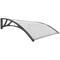 Canopy awning for door and window 150x100cm Patio cover shelter black