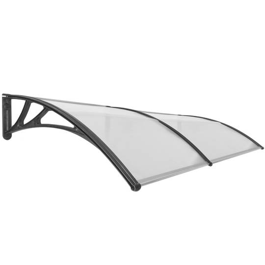 Dach ochronny 200x100 cm Namiot na drzwi i okna czarny