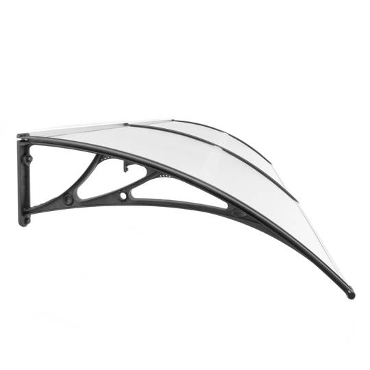 Dach ochronny 200x100 cm Namiot na drzwi i okna czarny