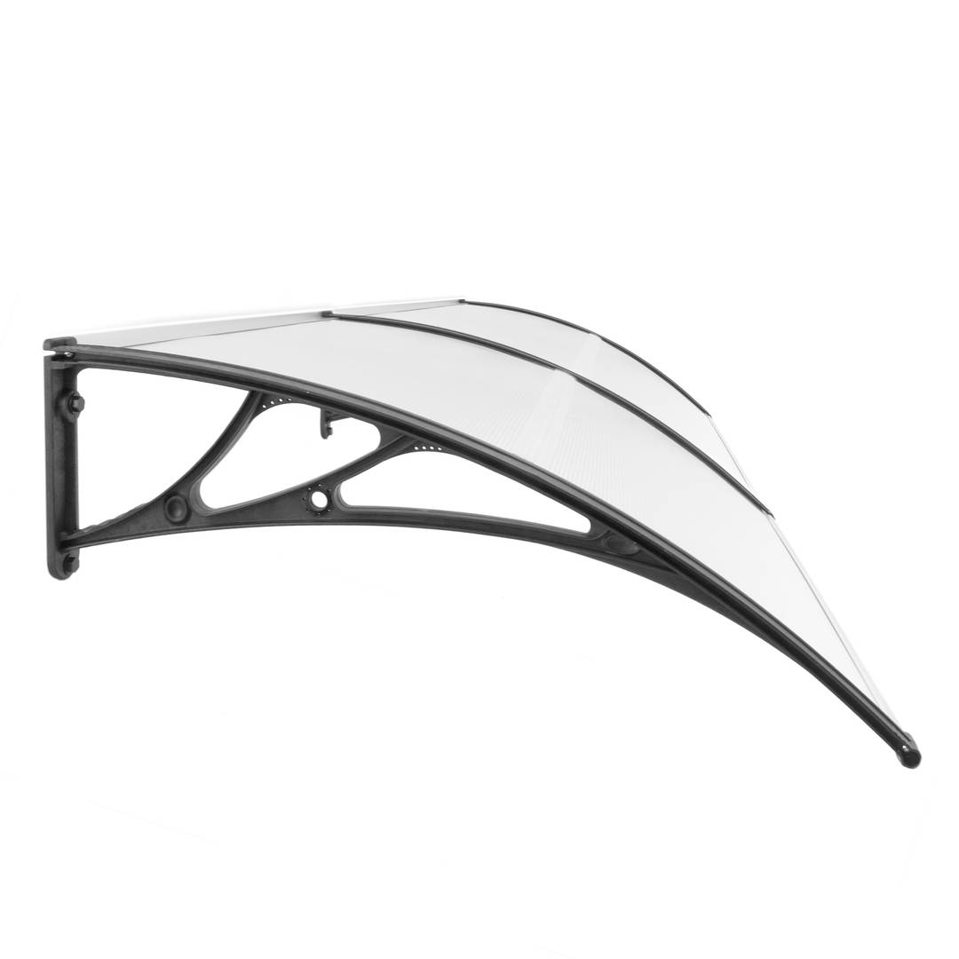 Telhado do proteção 240x100cm Marquesinha para portas e janelas preto