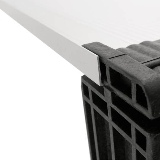 Telhado do proteção 240x100cm Marquesinha para portas e janelas preto