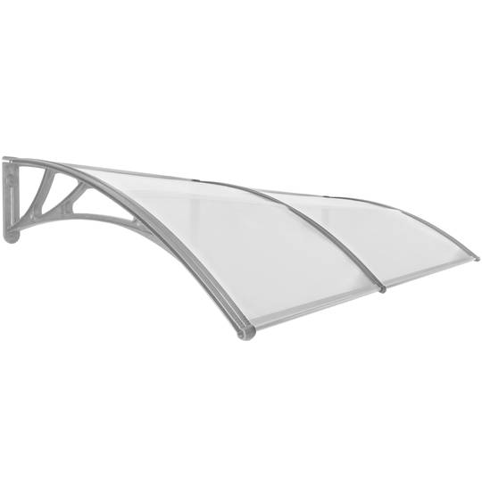 Canopy awning for door and window 200x100cm Patio cover shelter gray