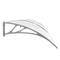 Canopy awning for door and window 200x100cm Patio cover shelter gray