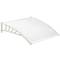 Telhado de proteção 120x90 cm transparente. Marquesinha para portas e janelas com suporte branco