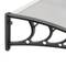 Canopy awning for door and window 200x80 cm dark gray. Patio cover shelter with black support