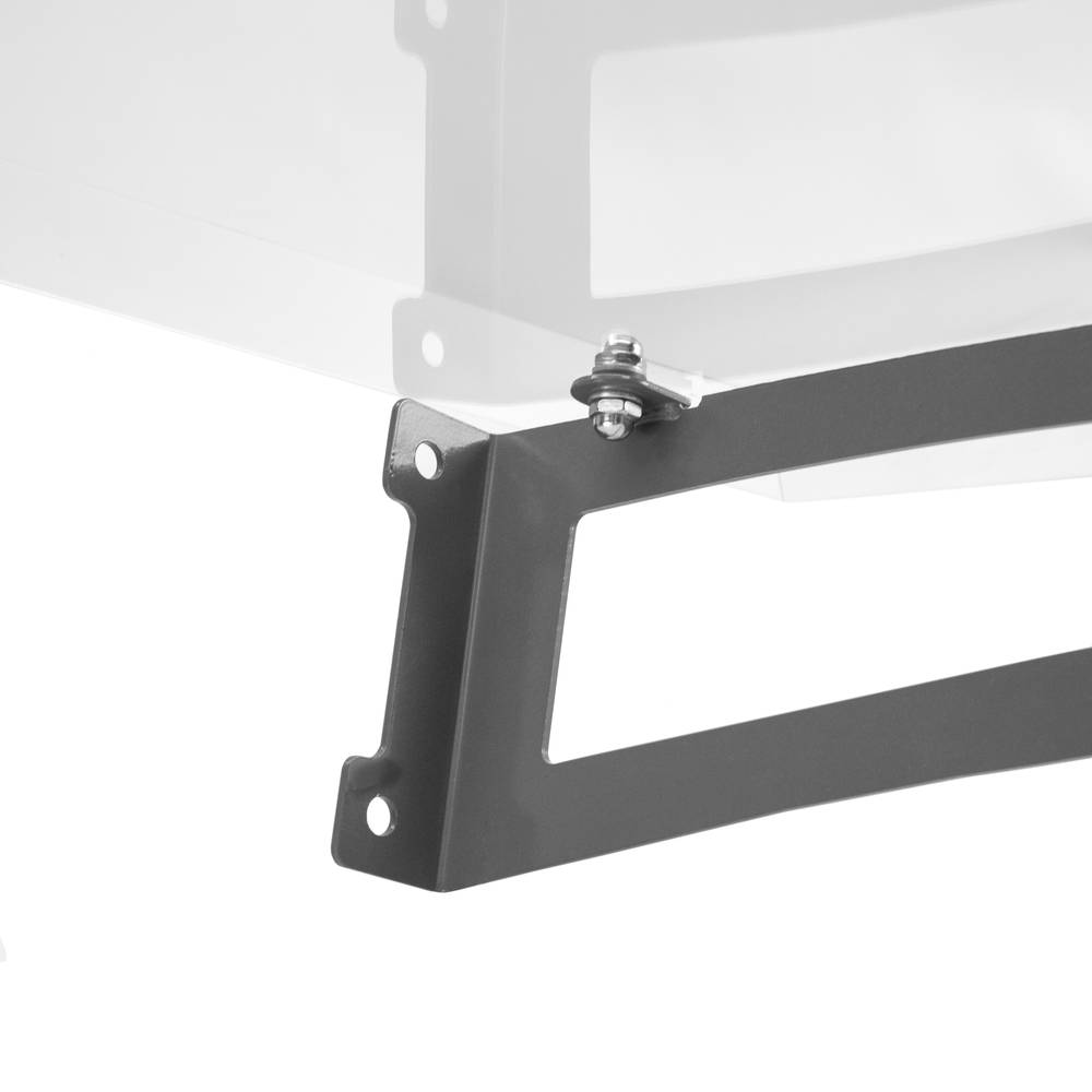 Teulada de protecció 120 x 80 cm transparent Marquesina per a portes i finestres amb suport d'acer gris