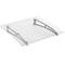 Pensilina 100 x 100 cm trasparente Tendone in policarbonato per porte e finestre in acciaio grigio