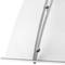 Pensilina 100 x 100 cm trasparente Tendone in policarbonato per porte e finestre in acciaio grigio