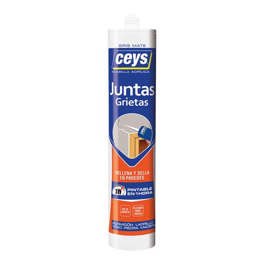 Acrylplamuur voor grijze scheuren 280 ml Ceys 505601