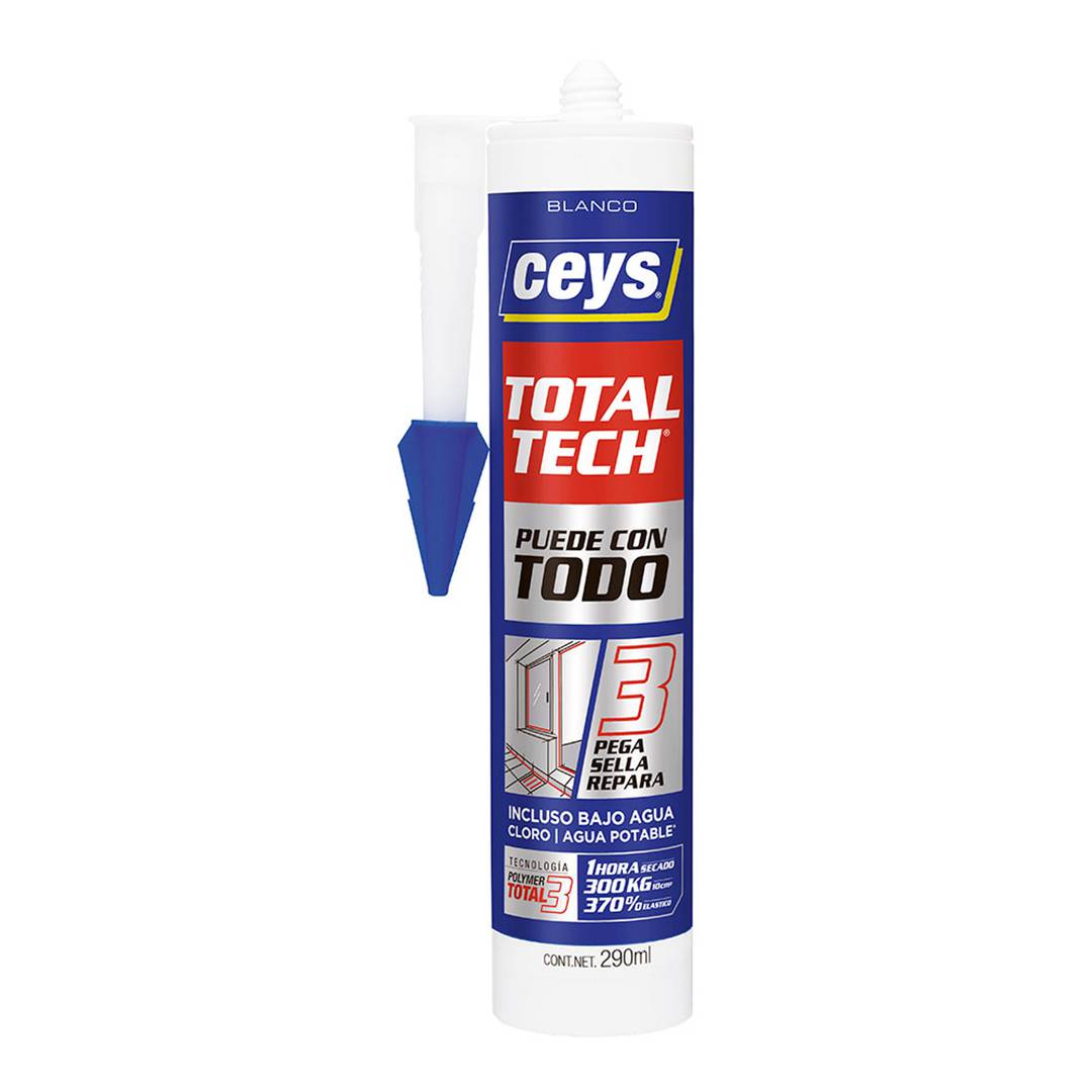 Adesivo total tech bianco da 290 ml Ceys 507216