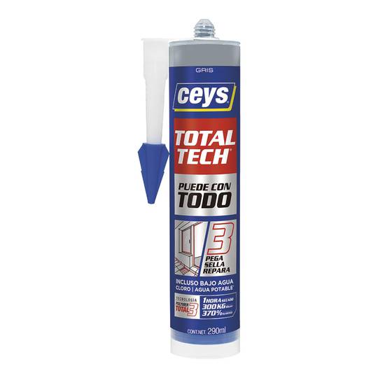 Adhesive total tech gray 290ml Ceys 507220