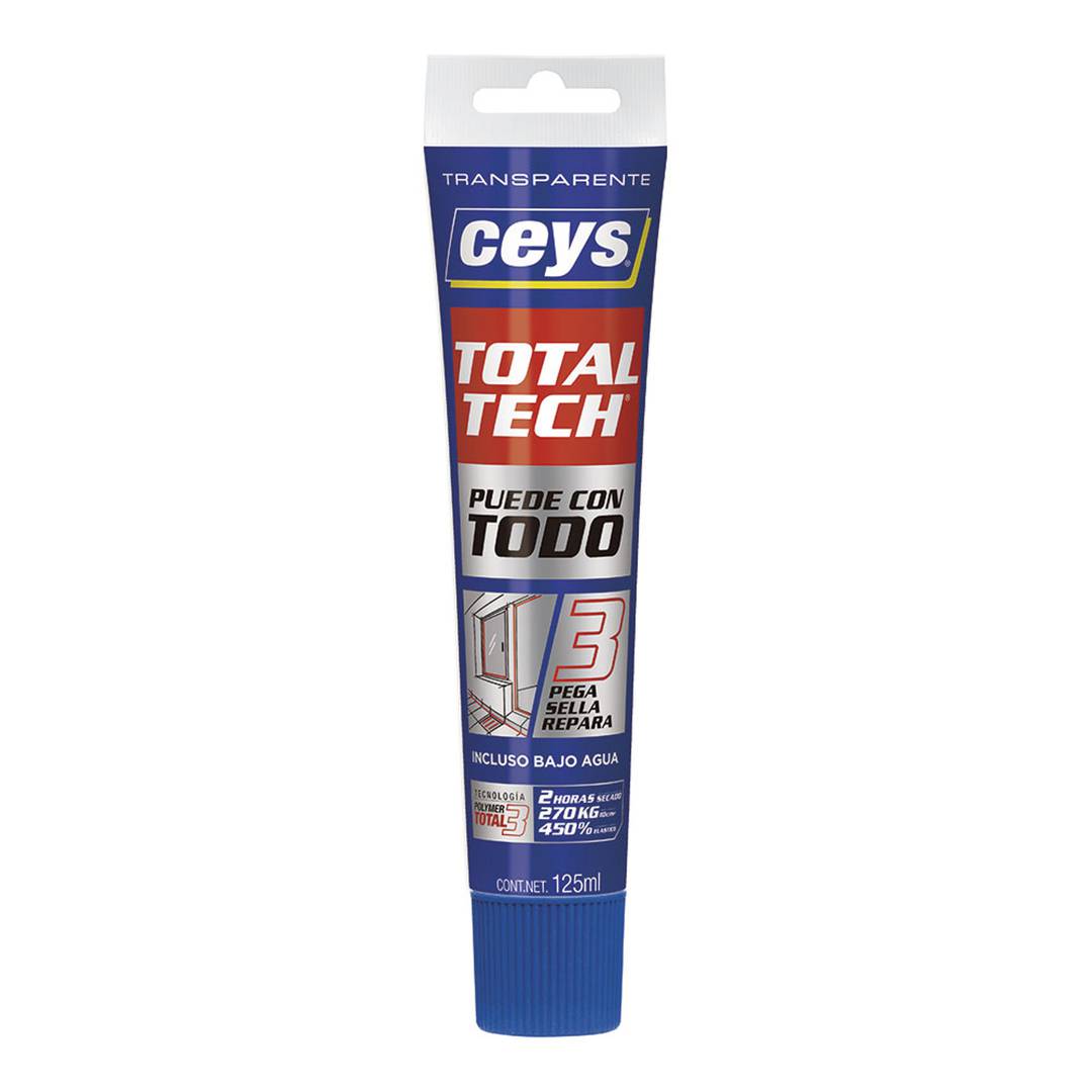 Adesivo trasparente total tech tubo 125ml Ceys 507242