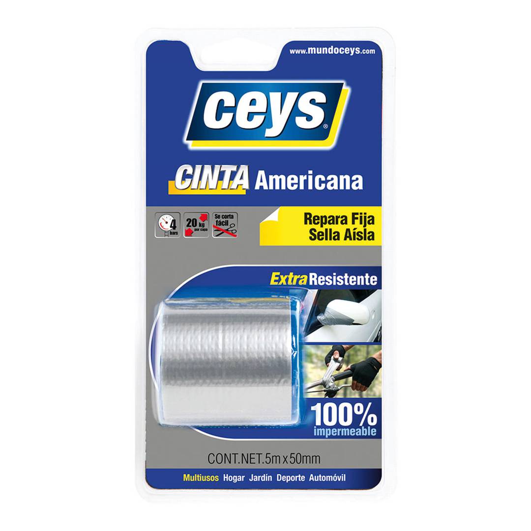 Fita adesiva prata 5m x 5mm Ceys 507601